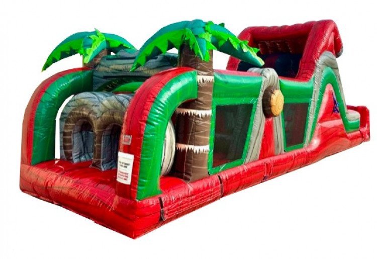 Bounce house with water slide in Tulsa