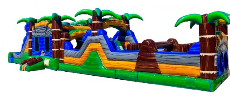 inflatable obstacle course rental in Bixby